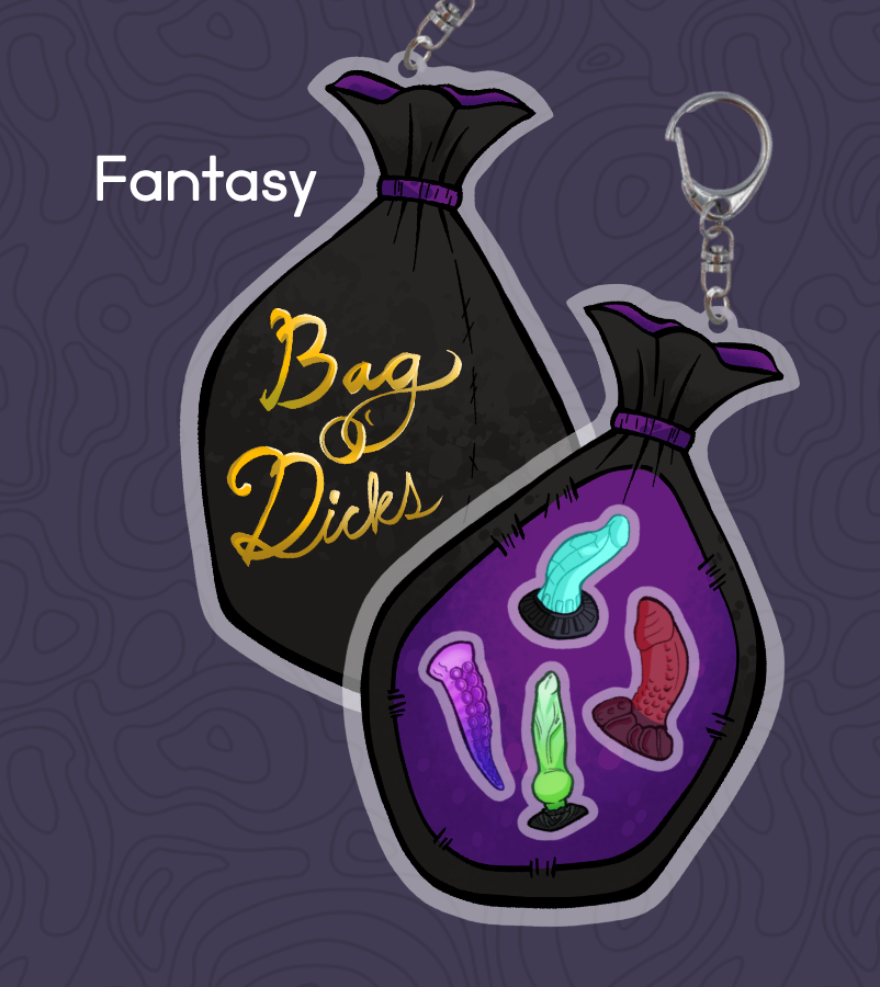 Bag o' Dicks Shaker Charm