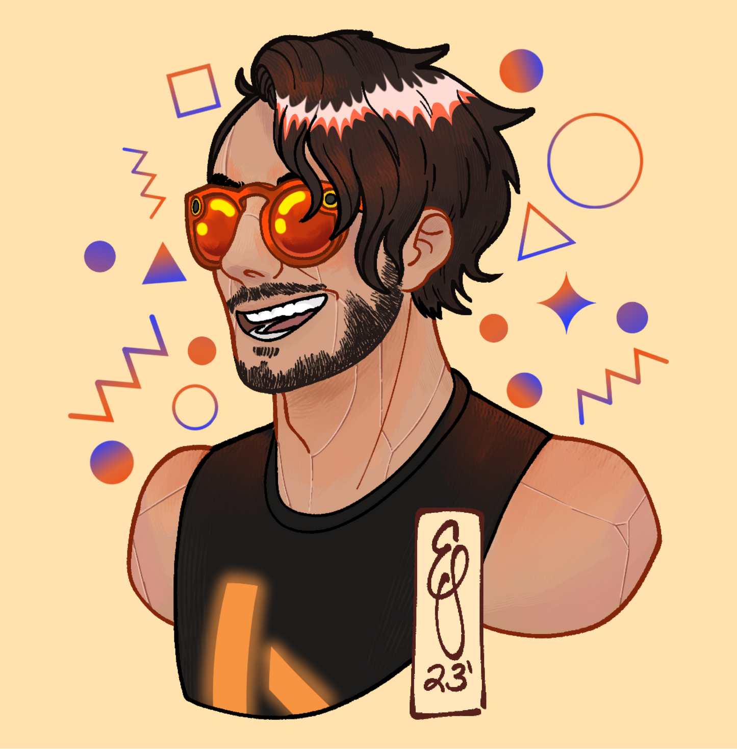 Bingiplier Portrait Sticker