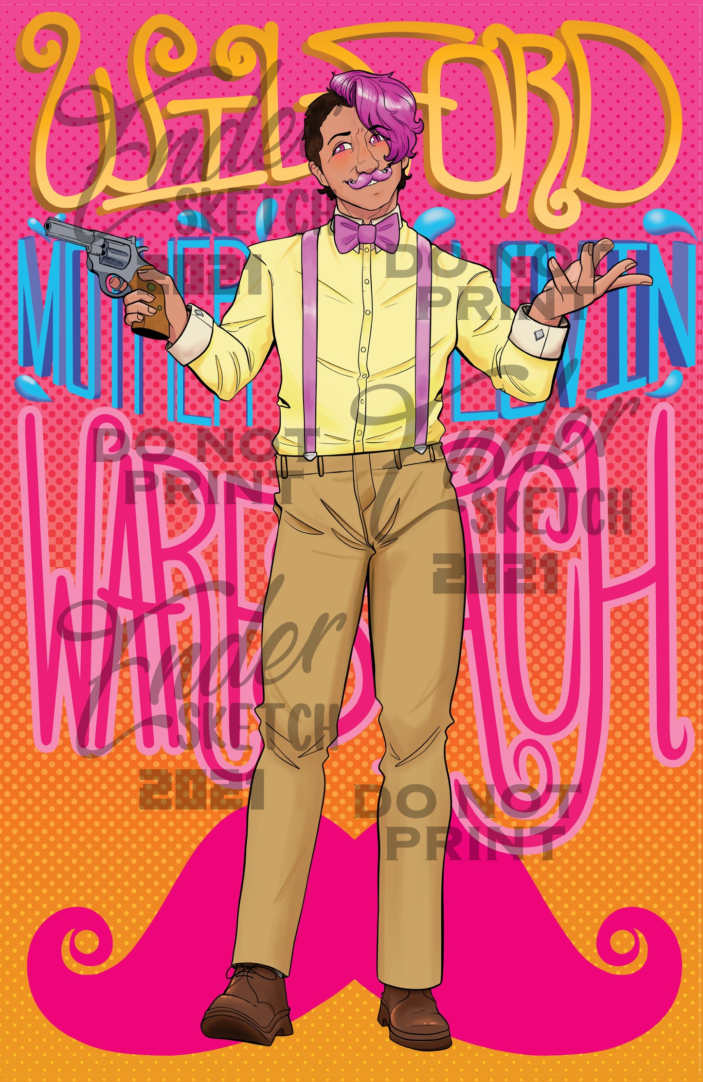 Warfstache Poster