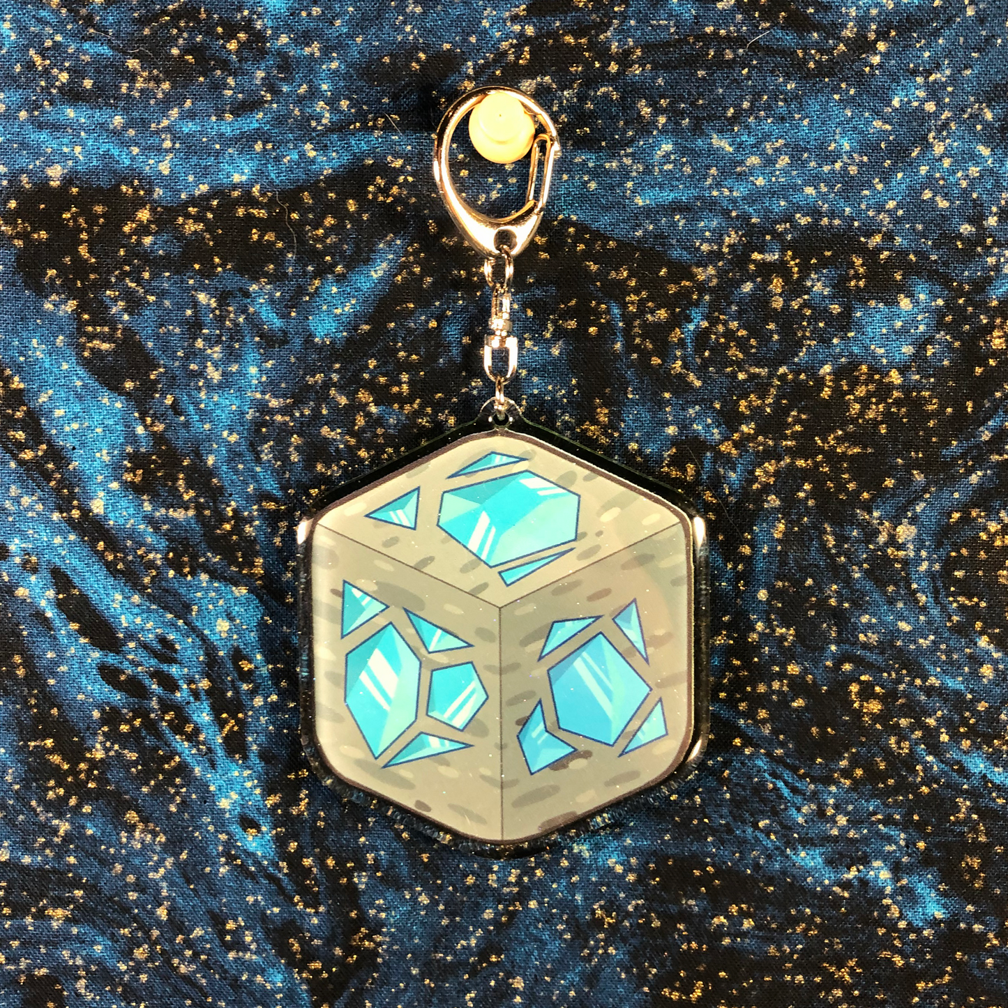 Minecraft Grass Block/Diamond Ore Charm - Double Sided Charm