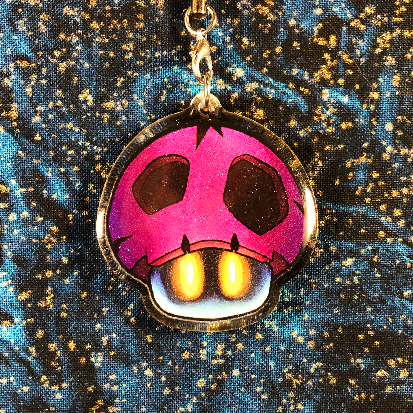 Power And Poison Mushroom Charm - Double Sided Charm