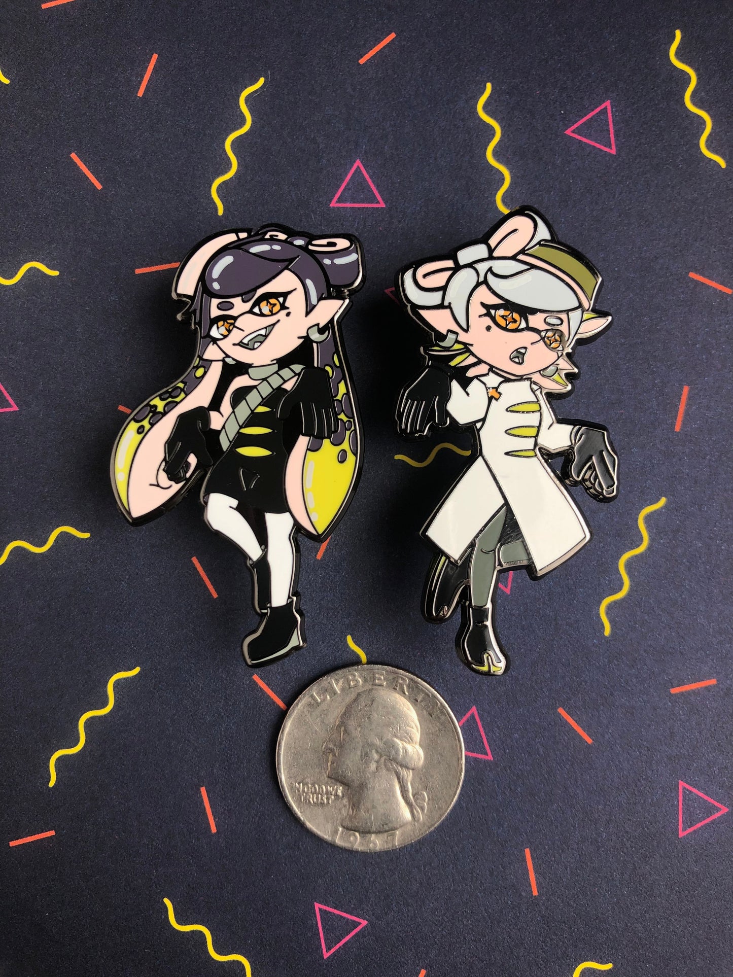 Callie and Marie Enamel Pins
