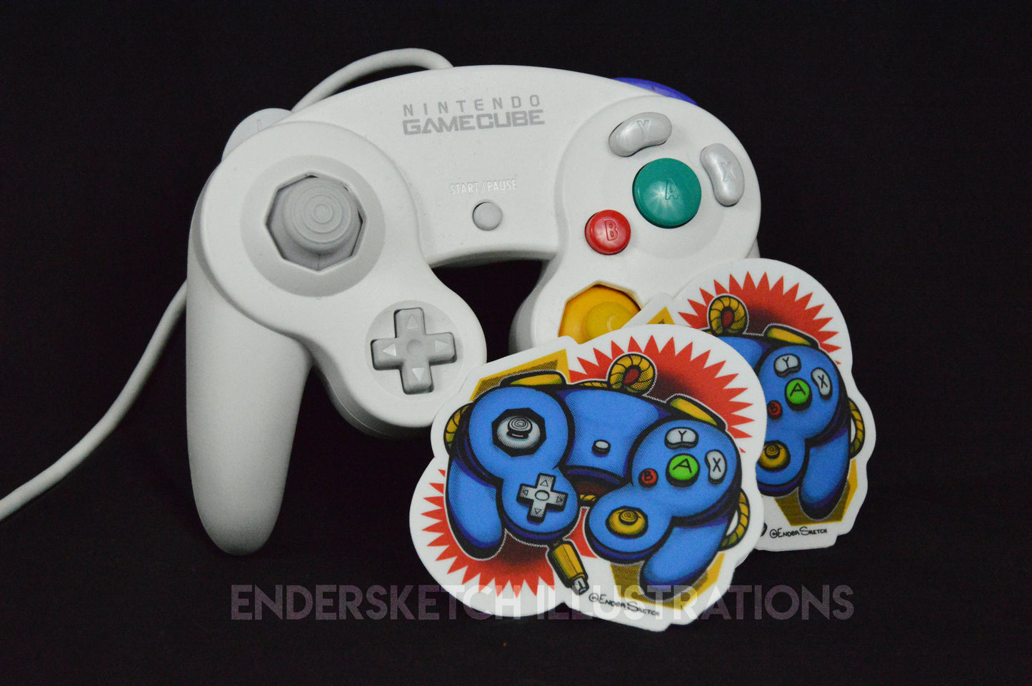 GameCube Controller Comic Style Sticker